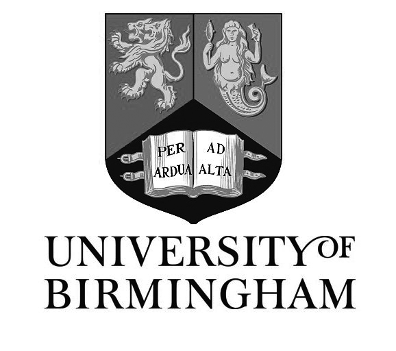 University of Birmingham logo black and white