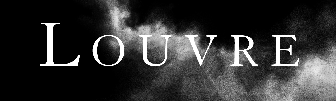 Louvre Museum logo black and white