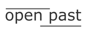 Open Past logo black and white