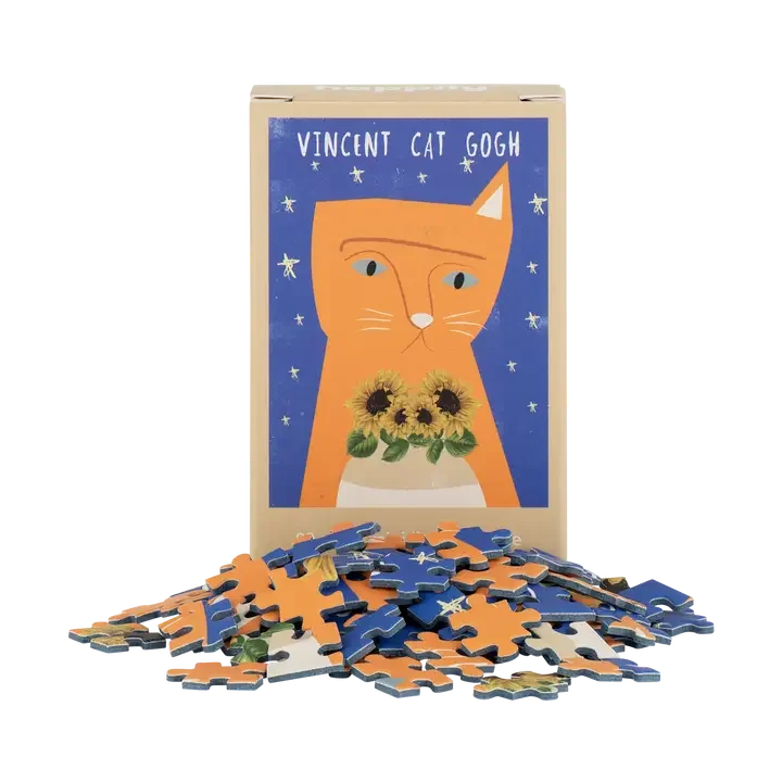 Vincent Cat Gogh - 99 Piece Mini Jigsaw Puzzle
