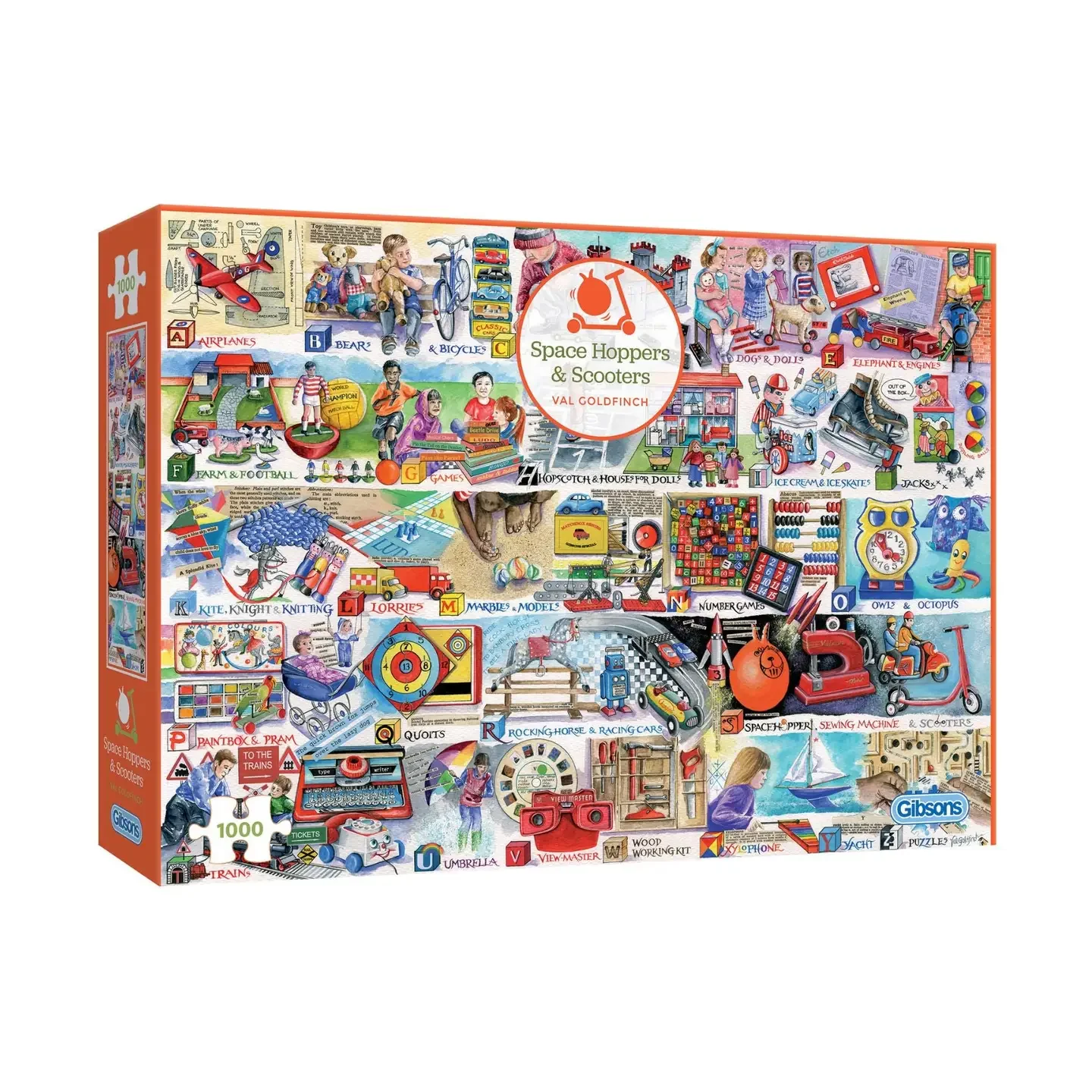 Space Hoppers & Scooters - 1000 Piece Jigsaw Puzzle