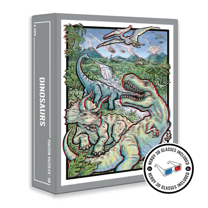 3D Dinosaurs Jigsaw Puzzle Extravaganza