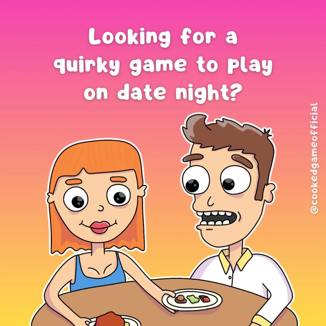 Looking to spice up date night? Can't decide what to eat? 
Play a game of Cooked and let it decide what you end up eating. Whether you're lovebirds or rivals in disguise, Cooked is the perfect recipe for a fun and mildly competitive night in!
β οΈ Wa