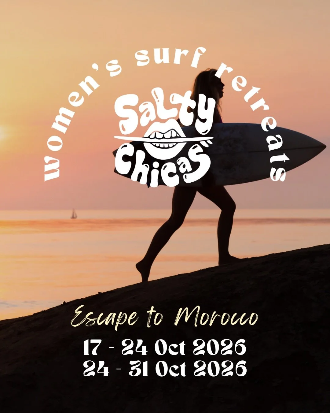 Escape to Morocco with us!

Girls have been asking, &ldquo;Where are we going next?&rdquo;

SALTY CHICAS started in Fuerteventura, and in the last 1.5 years we&rsquo;ve hosted 17 retreats, with more than 100 chicas leaving the island happy and salty.