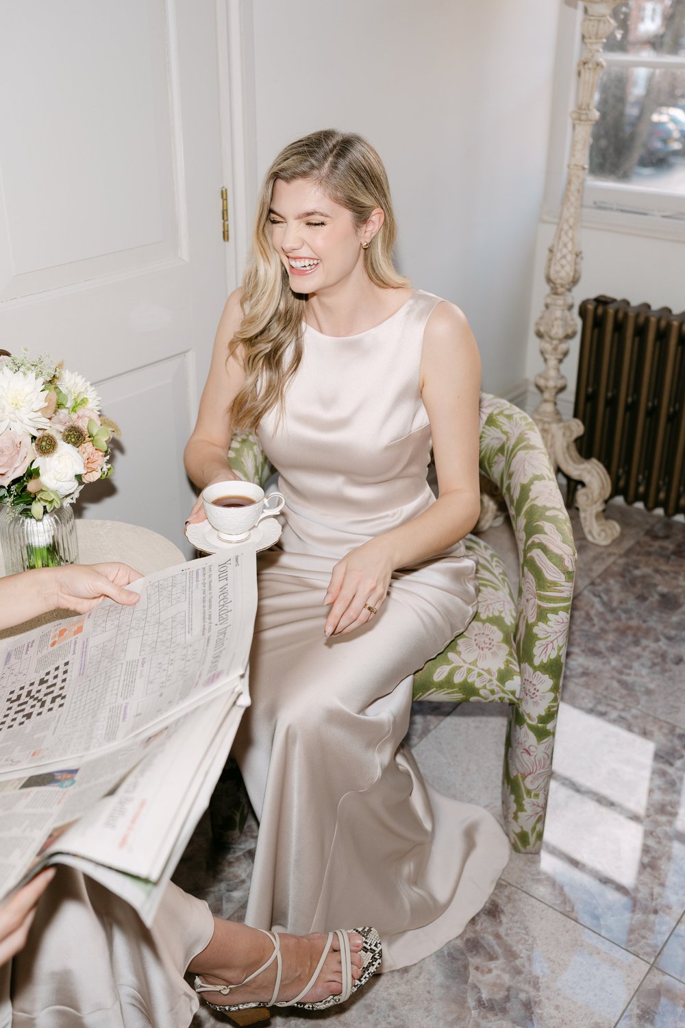 sachin and babi light blue dress Joy in Champagne Gold Satin — Olivia & Rose Bridesmaids