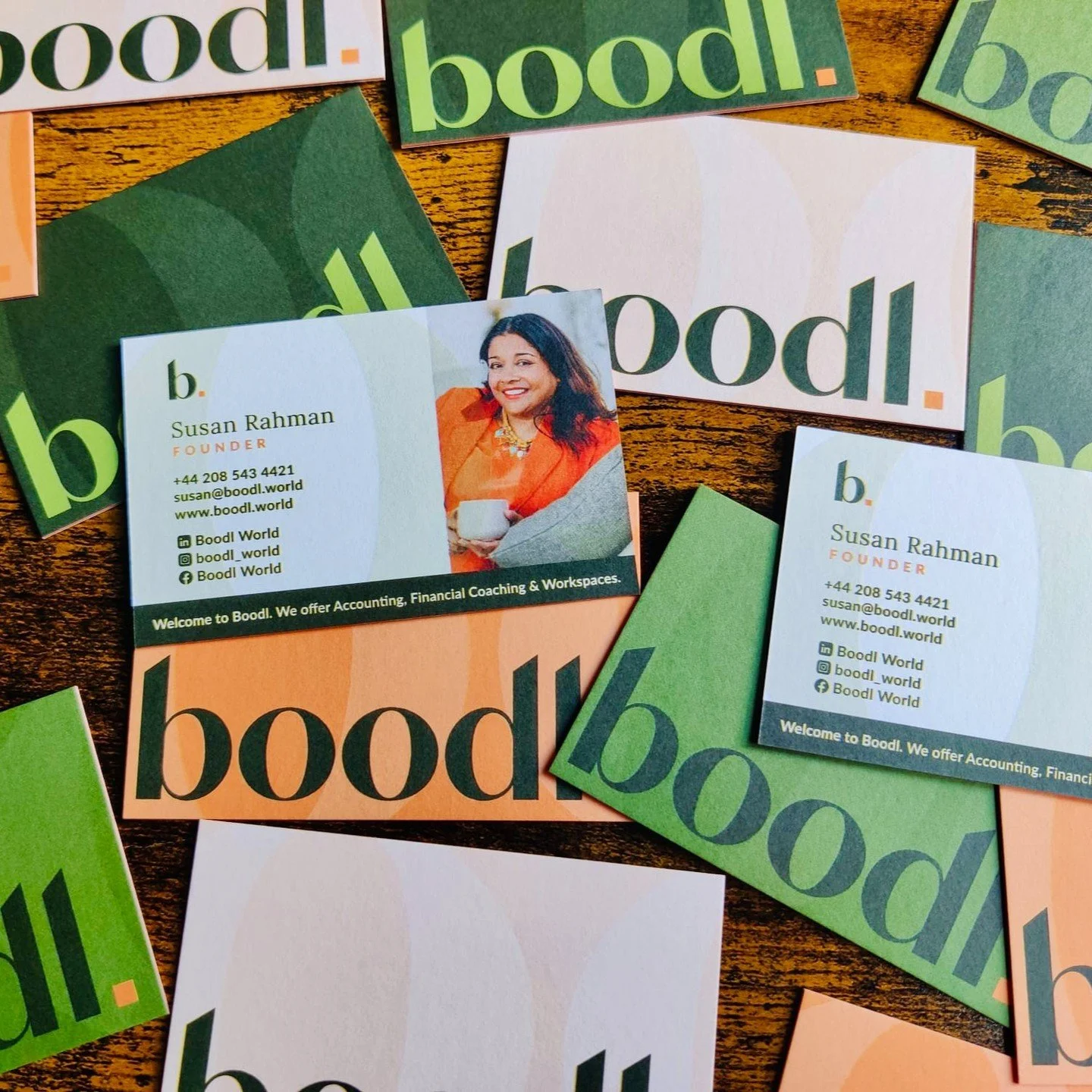 Nothing says &quot;I'm ready&quot; like a business card!

So happy to receive my Boodl business cards yesterday. I love, love, love them ❤️. So ready to get out to some events and exchange them.

@flossgibbs, you are a genius! Feeling proud of how th