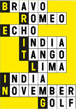 Une grille de mots croisés affichant des noms comme BRAVO, ROME, ECHO, INDIA, TANGO, LIMA, NOVEMBER, GOLF, avec des cases jaunes en arrière-plan.