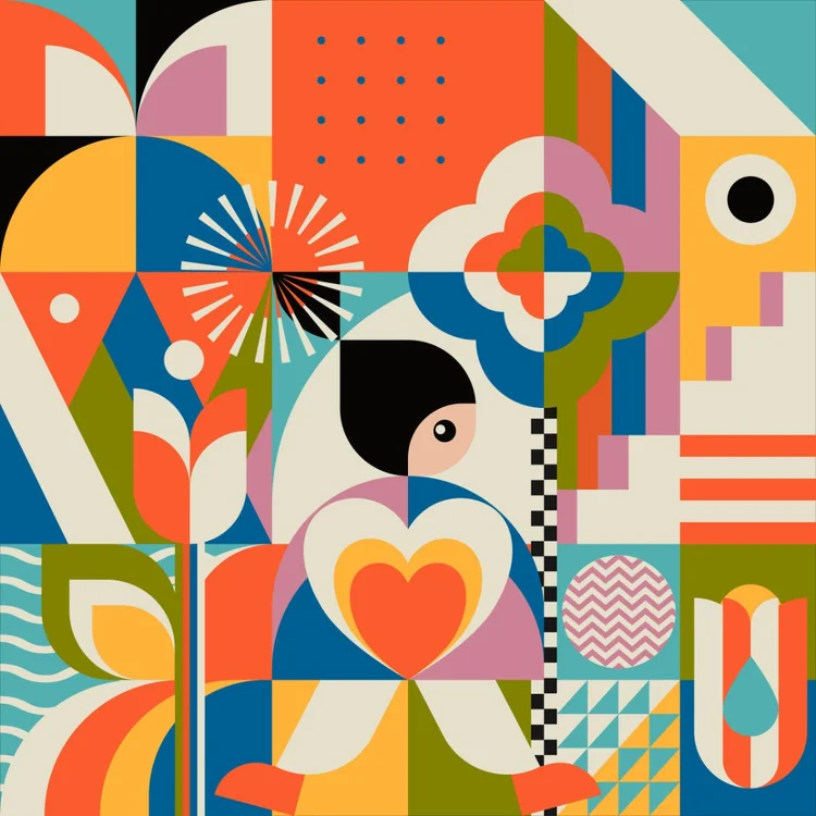 Image showcasing Jen Du: Illustration, Graphic Design & Geometric Artist — Pocko.com