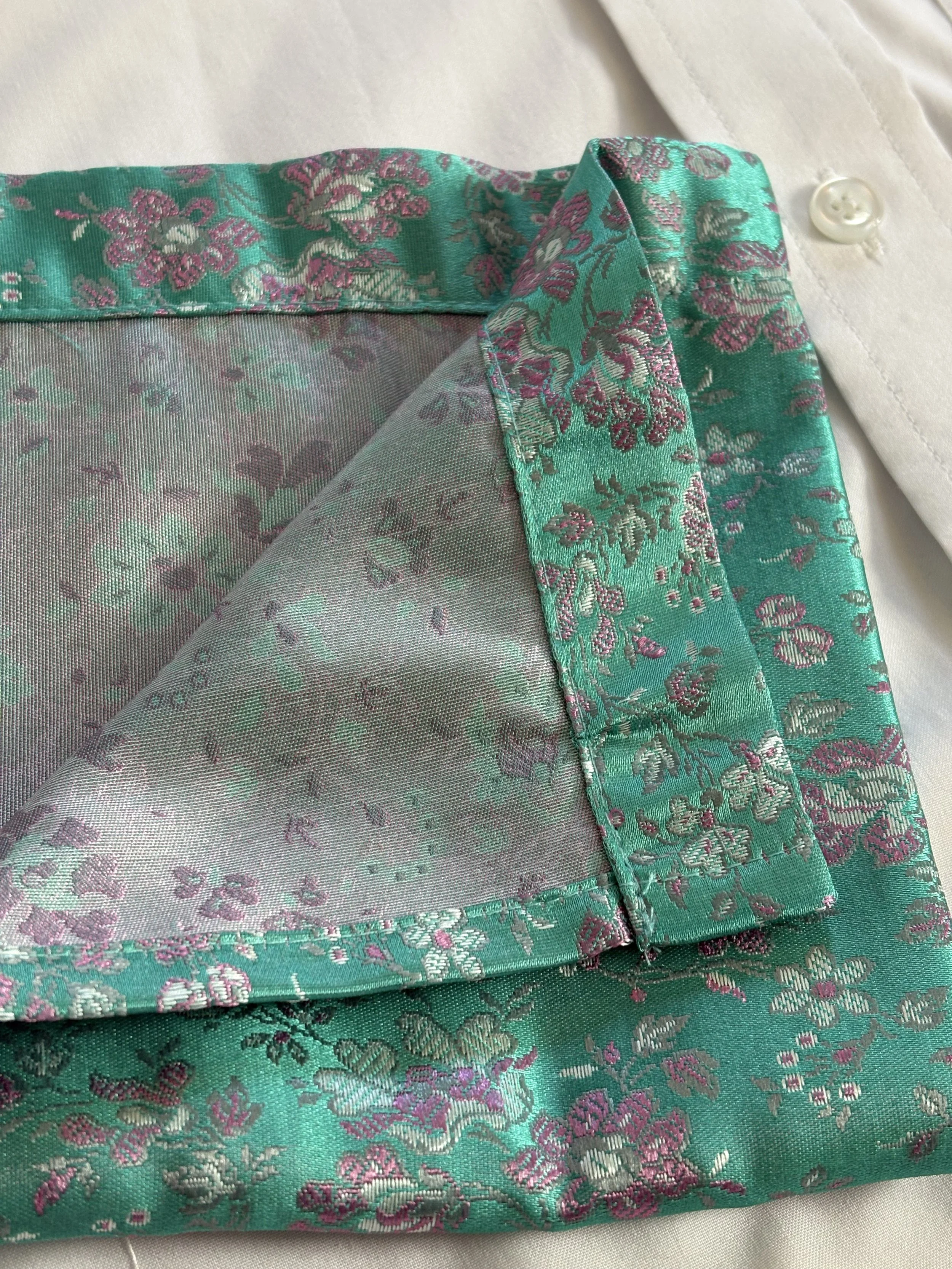Teal Pocket Square (Pre-order)