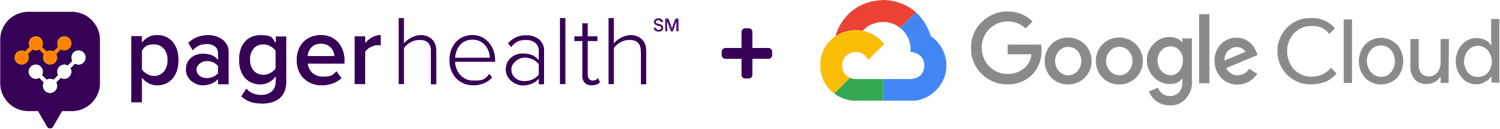 pager health logo with google cloud logo