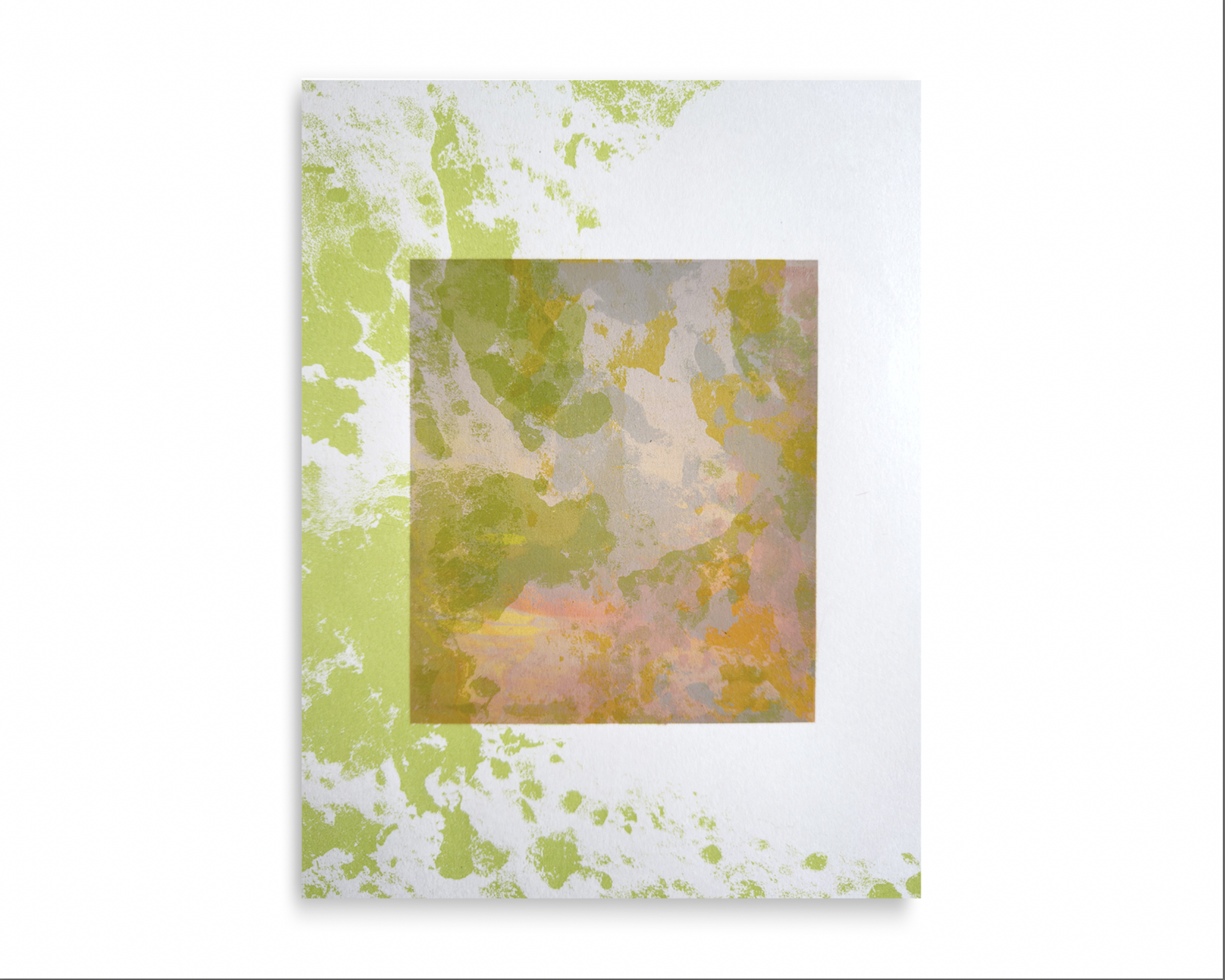 Burgit Variation – Silkscreen Monoprint framed
