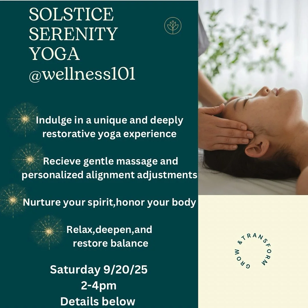 Serenity Yoga is back!

Serenity Yoga: An Equinox Restorative Practice

Join Sophie and Lindsey for a unique and deeply restorative yoga experience, thoughtfully aligned with the energy of Fall 

Saturday September 20th, 2-4pm 

If the world feels he