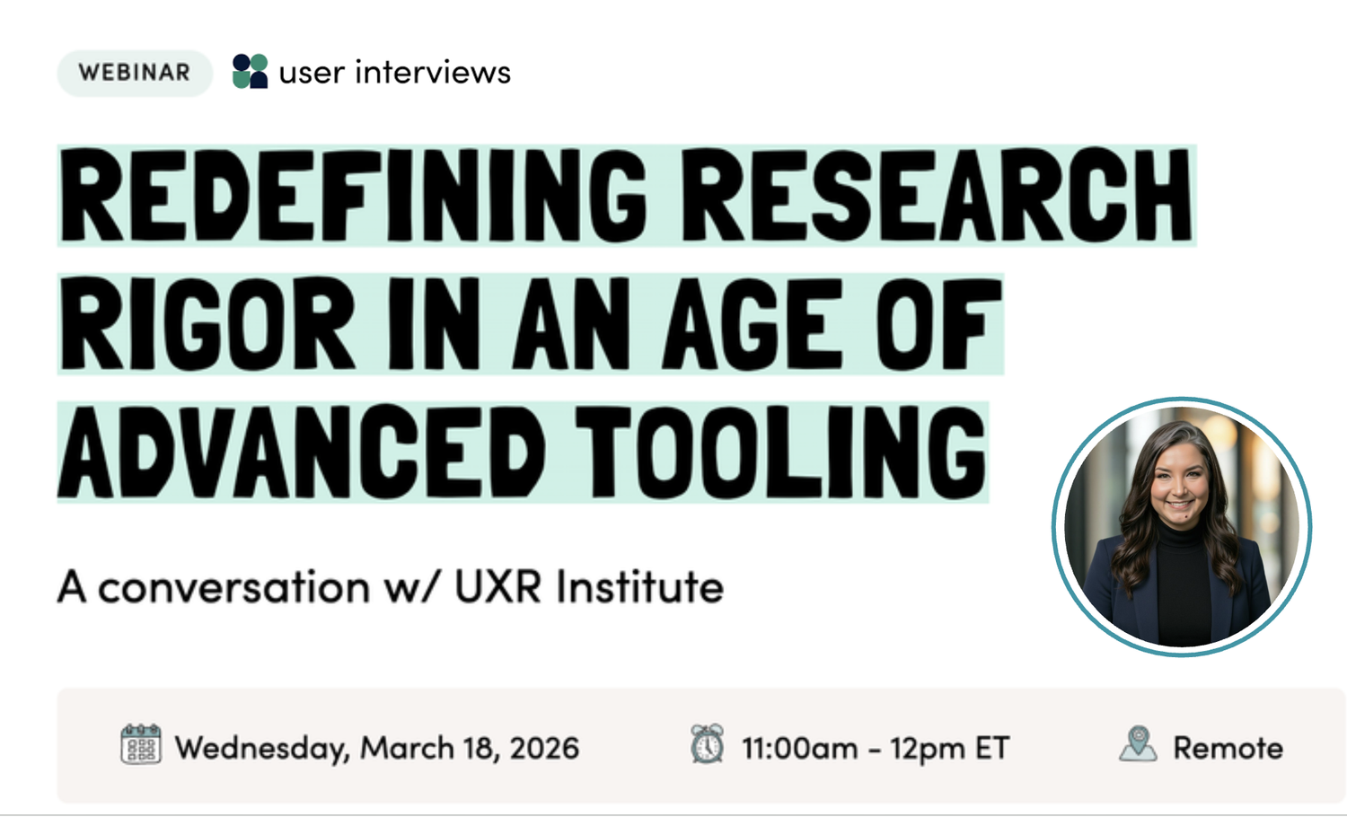 User Interviews Webinar panel cover