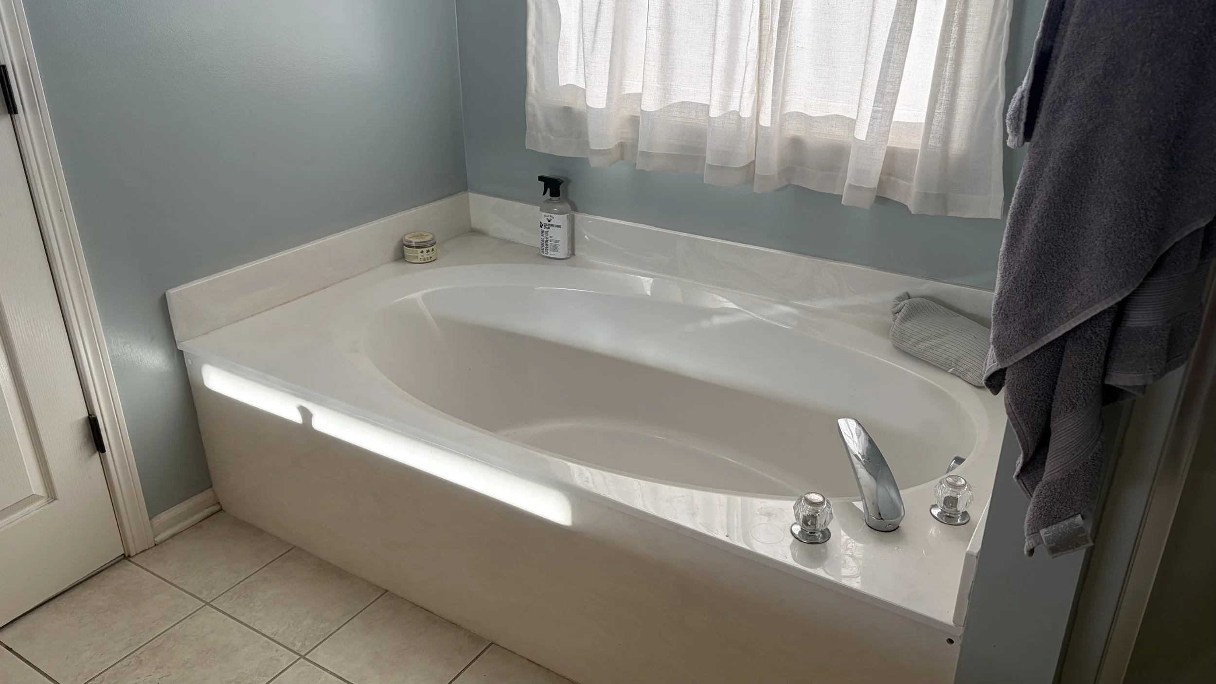 Existing tub in master bathroom