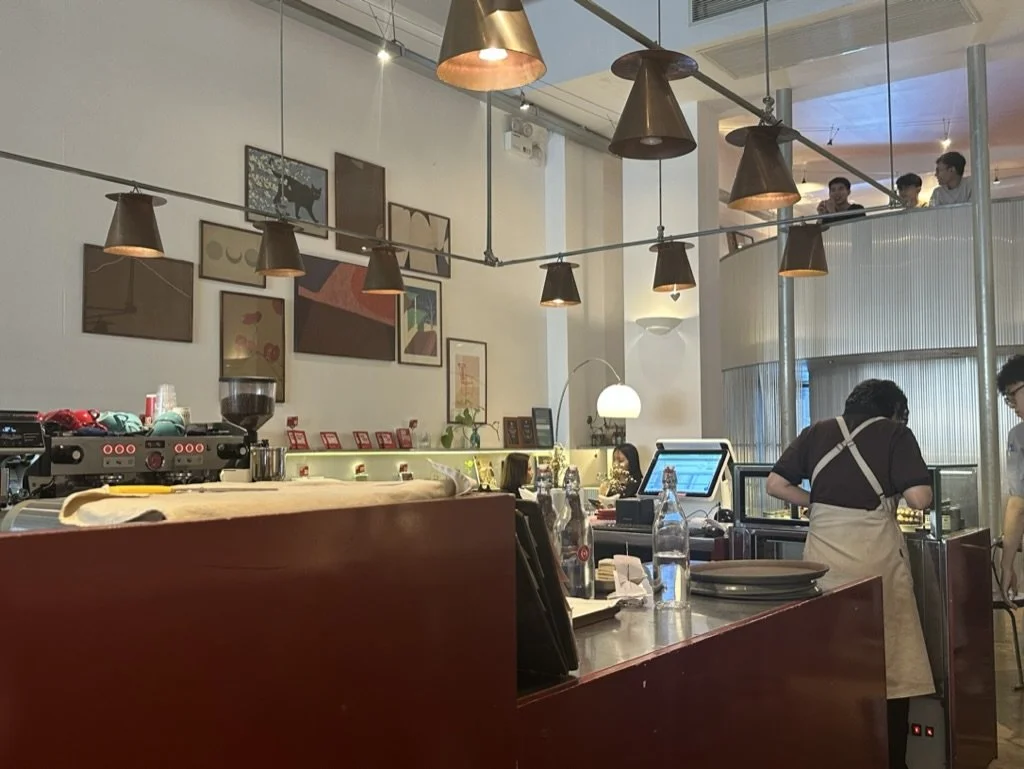 Okkio Café looked straight out of a fashionable Scandinavian street corner