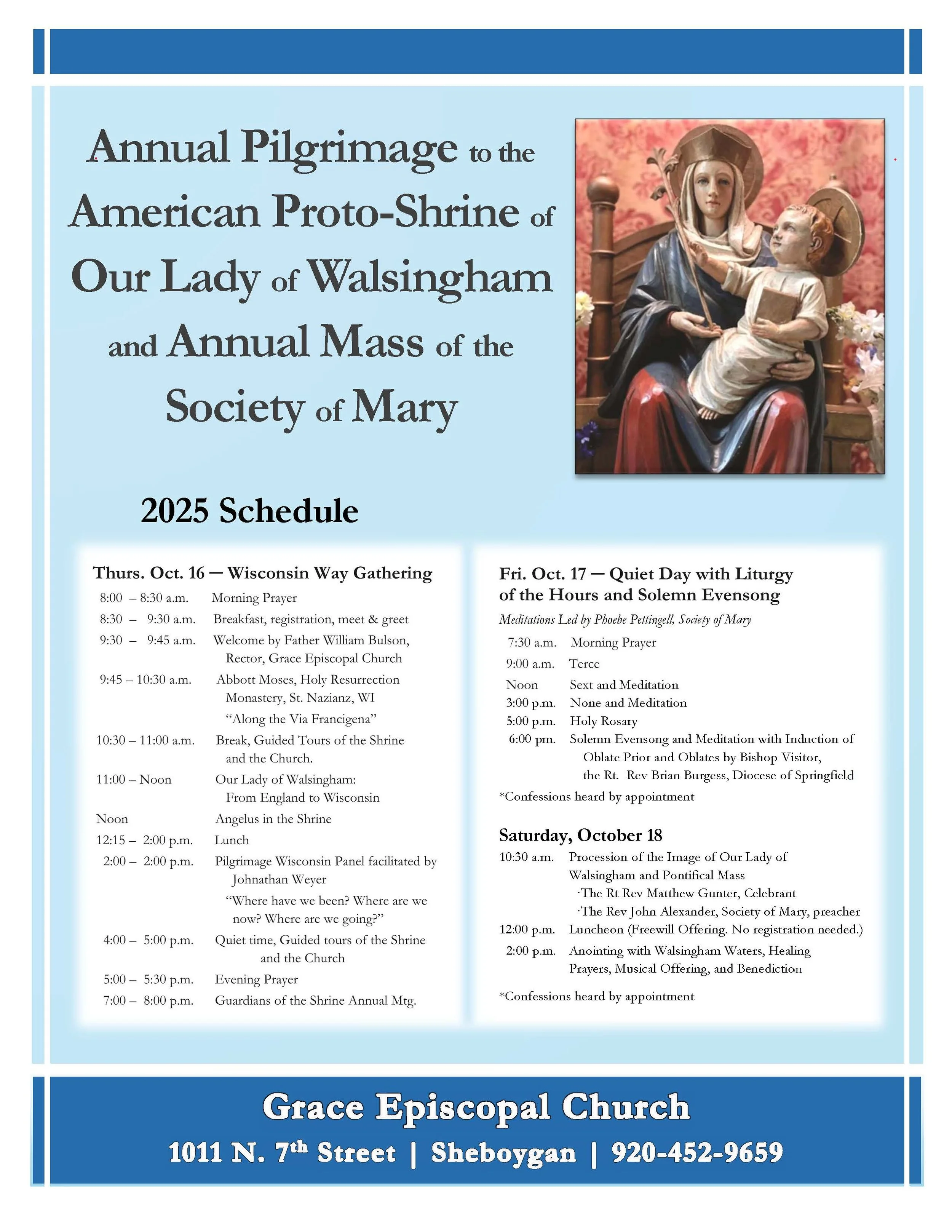 Annual Pilgrimage to the American Proto-Shrine of Our Lady of Walsingham