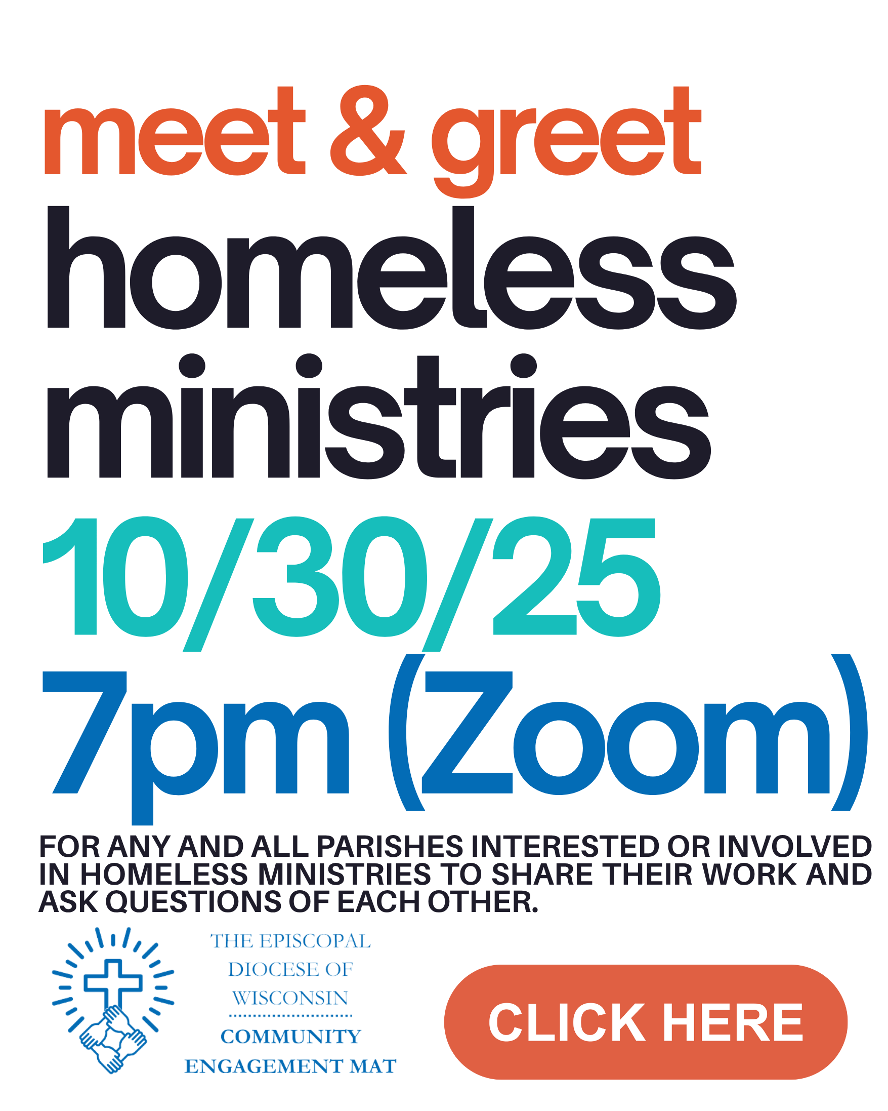 Meet & Greet: Homeless Ministries (Zoom) 