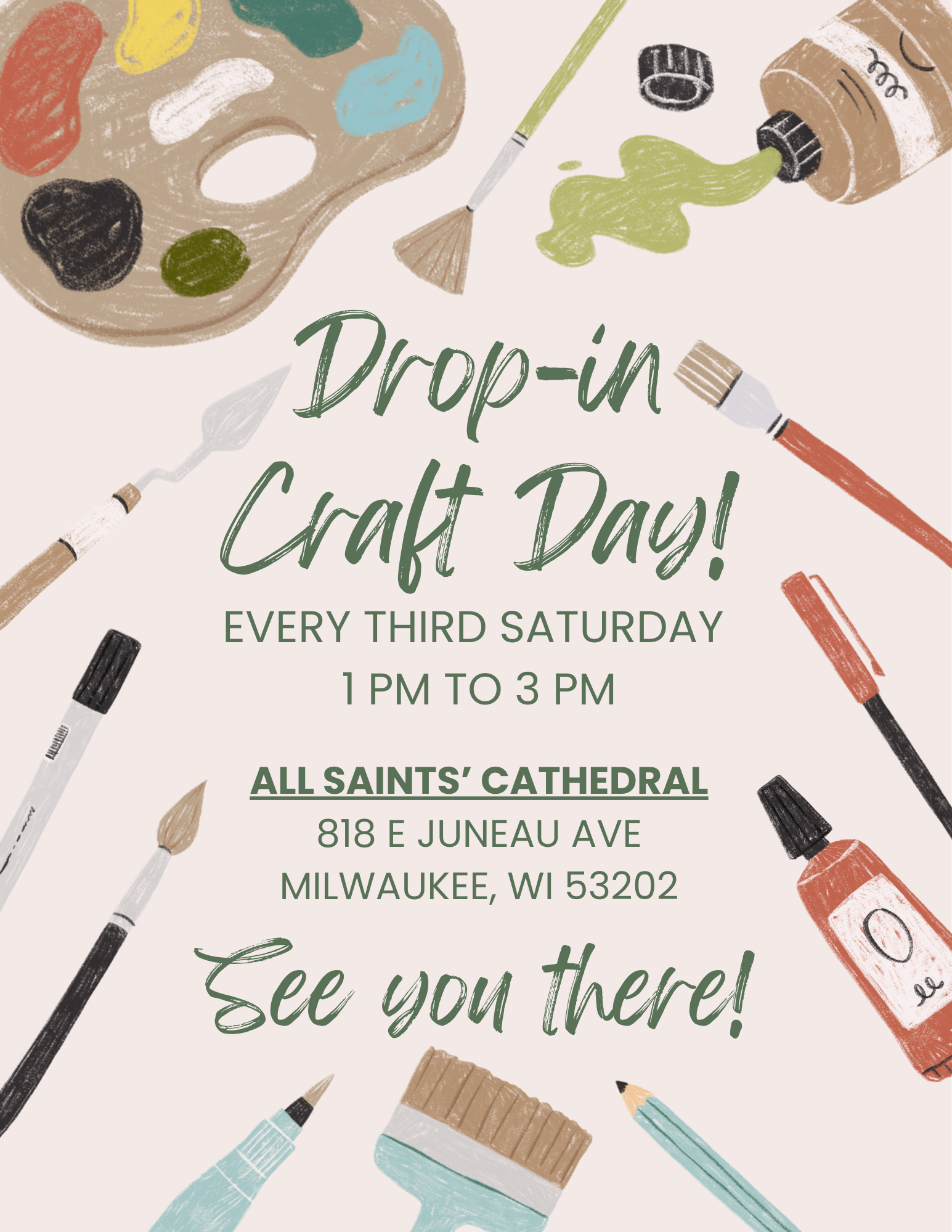 March Drop-in Craft Day at All Saints' Cathedral 