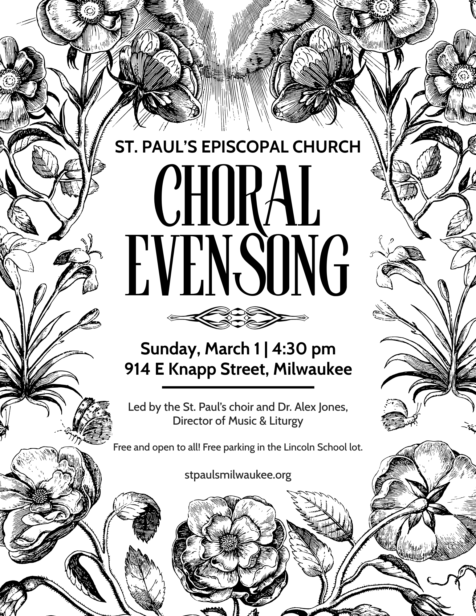 Choral Evensong at St. Paul’s Episcopal Church, Milwaukee
