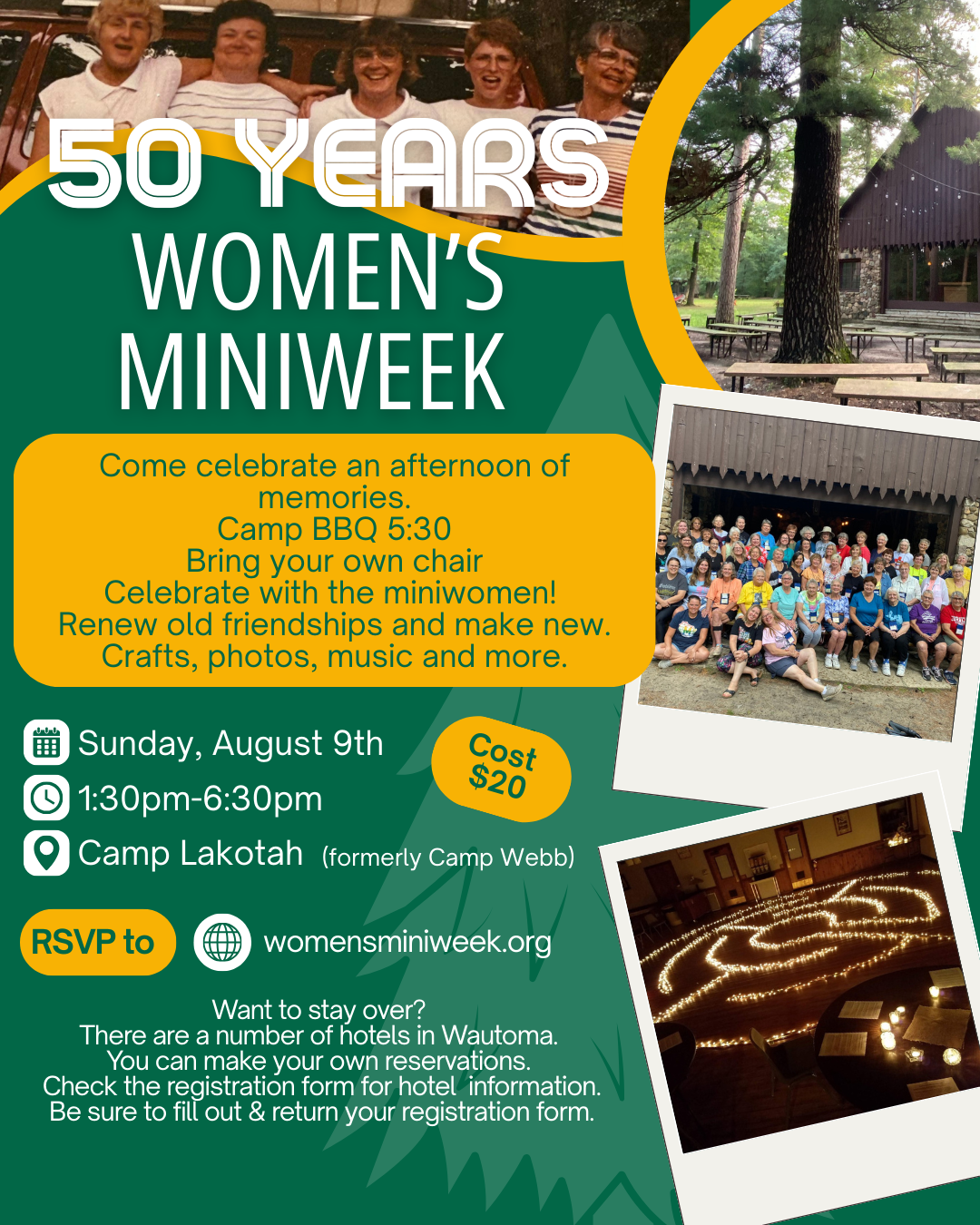 🌲 50 Years of Women’s Miniweek Celebration