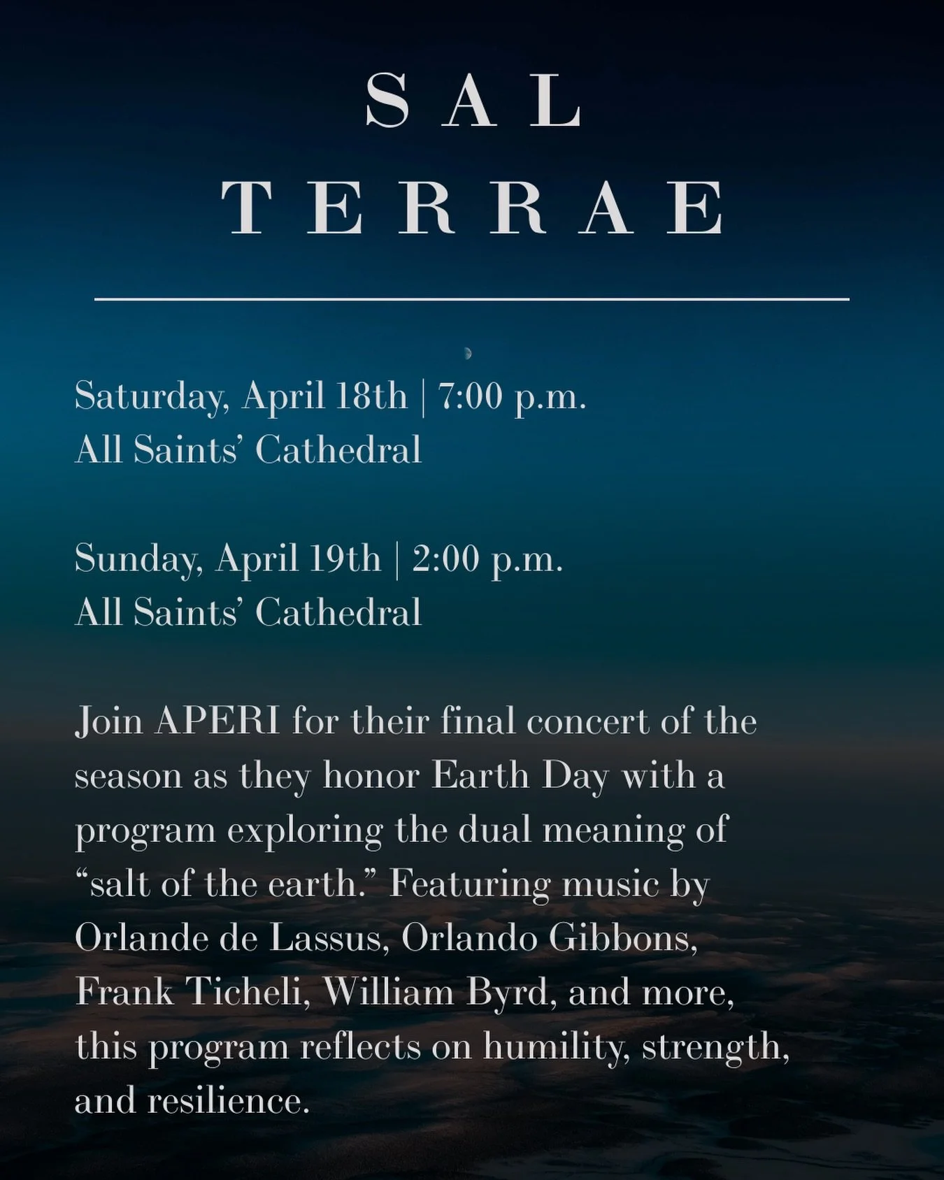 Sal Terrae (Salt of the Earth) Concert @ All Saints