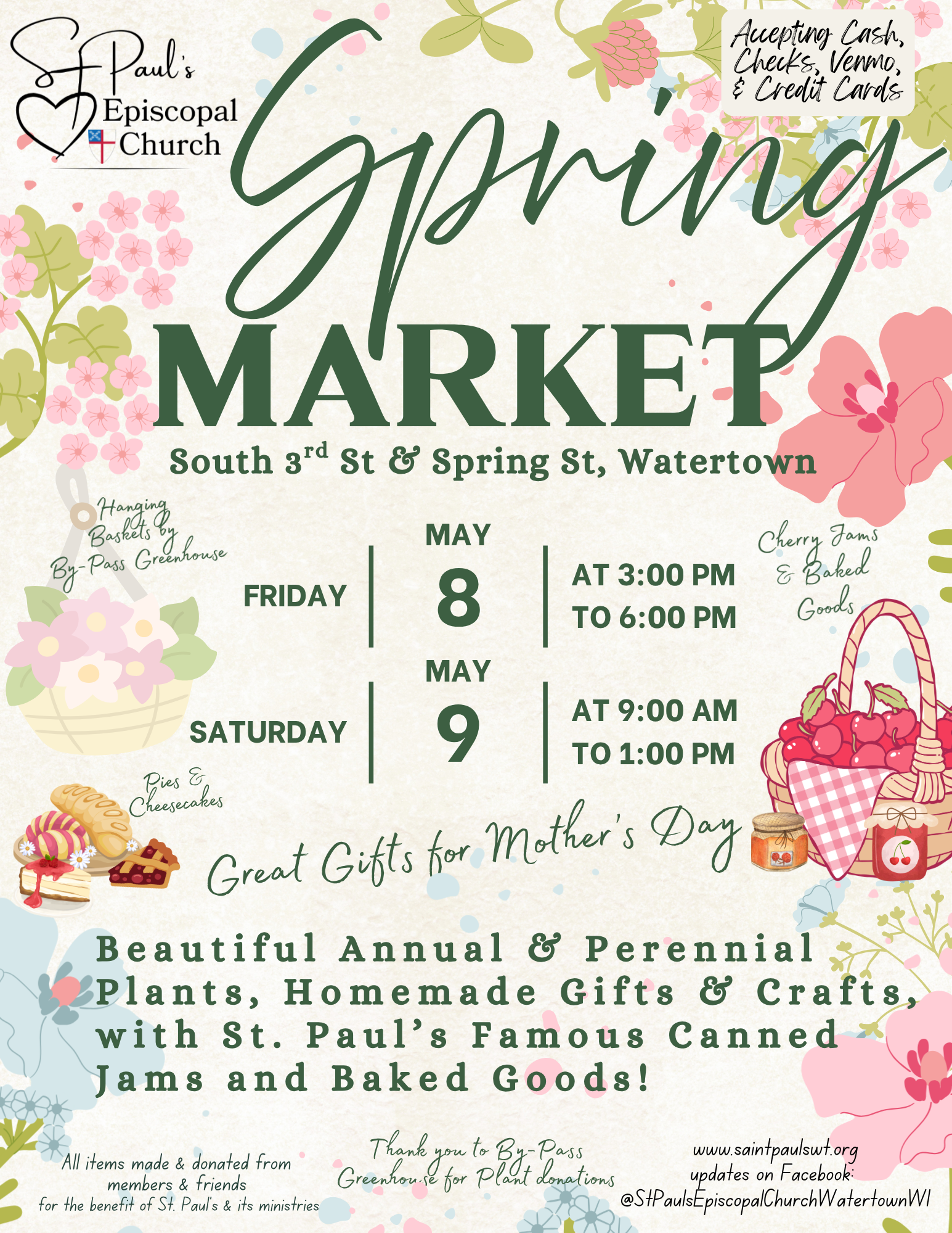 🌸 Spring Market at St. Paul’s – Watertown