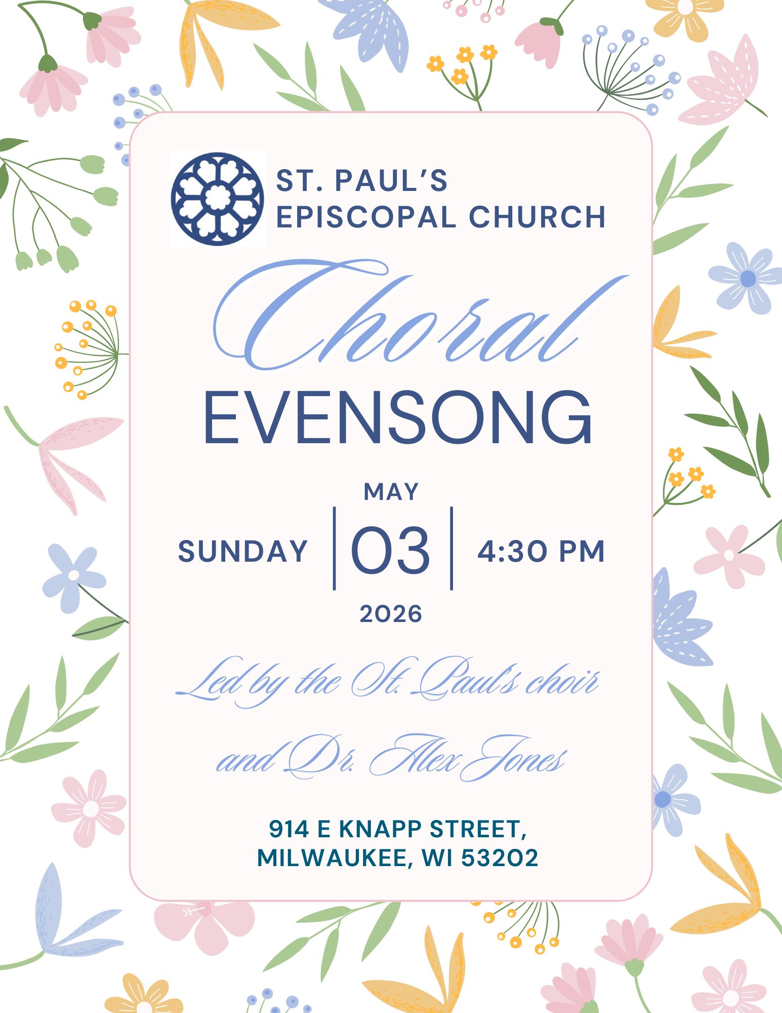 🎶 Choral Evensong at St. Paul’s – Milwaukee
