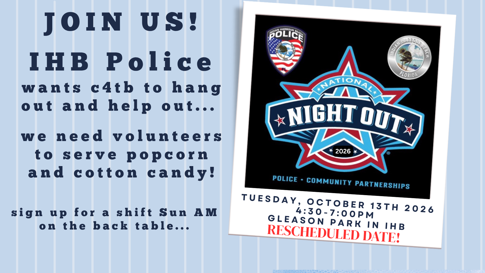 National Night Out w/ IHB Police Dept