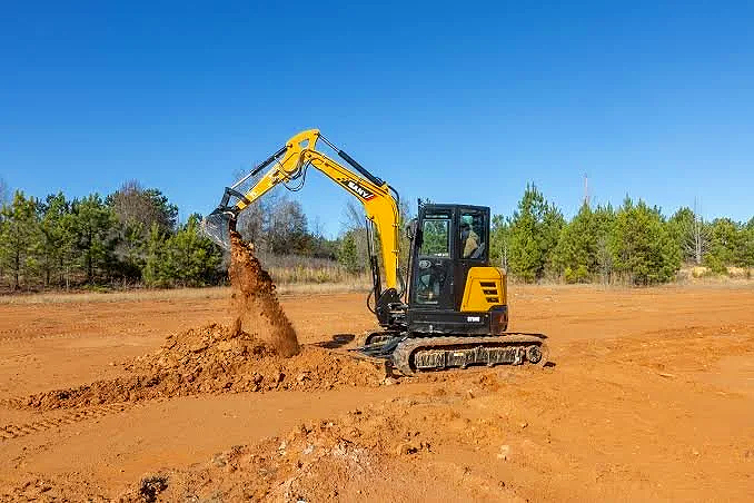 Our SANY SY50U Compact Excavator provides the precision and digging power needed for drainage, foundation excavation, and site preparation throughout Southwest Missouri.