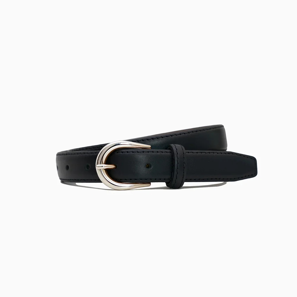 Sartolane The Black Classic - 1" Leather Belt
