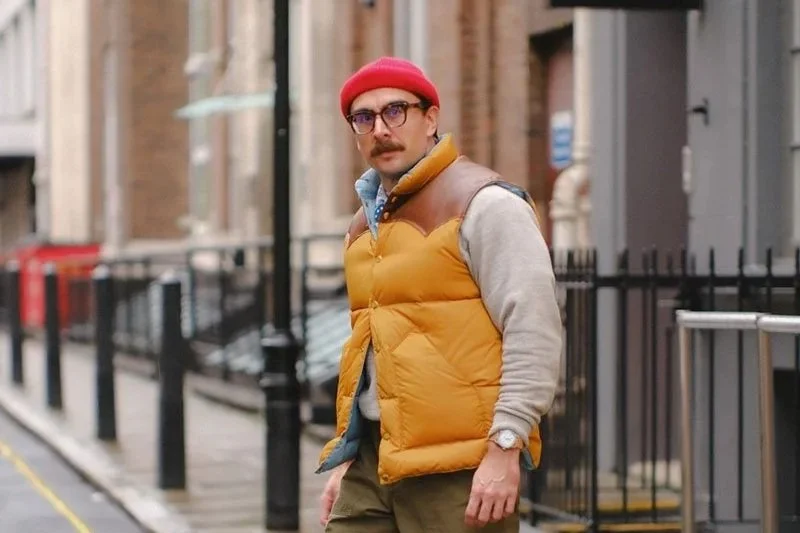 A Vest With Baker Pants