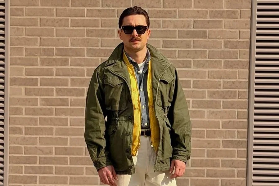 Military with a pop of color