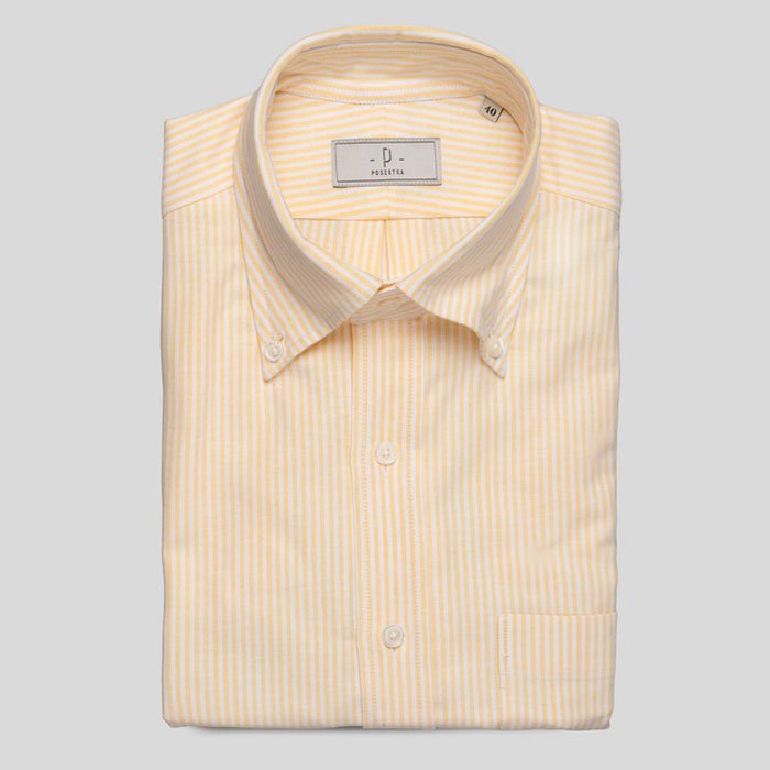 Poszetka Yellow Stripe OCBD Shirt