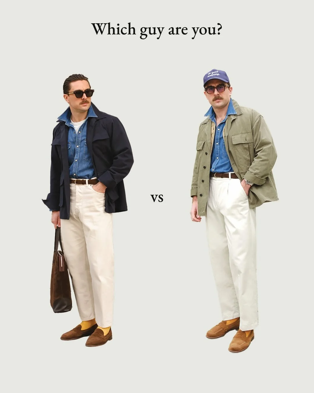 The same base, different vibe. Which one do you prefer?
Casual on the left vs more rugged on the right.
.
.
.
.
.
#aldenshoes #aldenarmy #fortela #poszetka #sericawatches