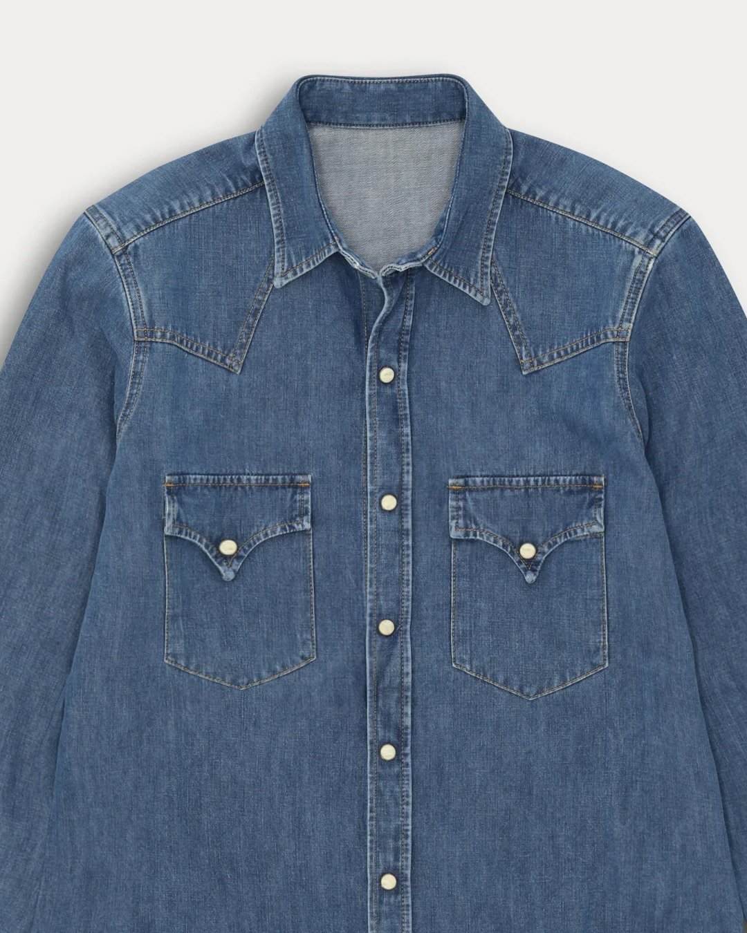 Fortela Ntex Denim Western Shirt Stone Wash