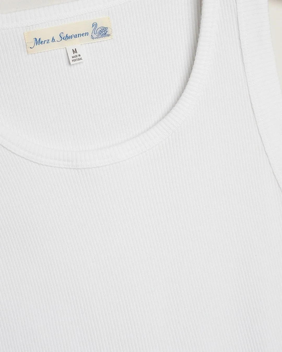 Merz b. Schwanen Ribbed tank top white