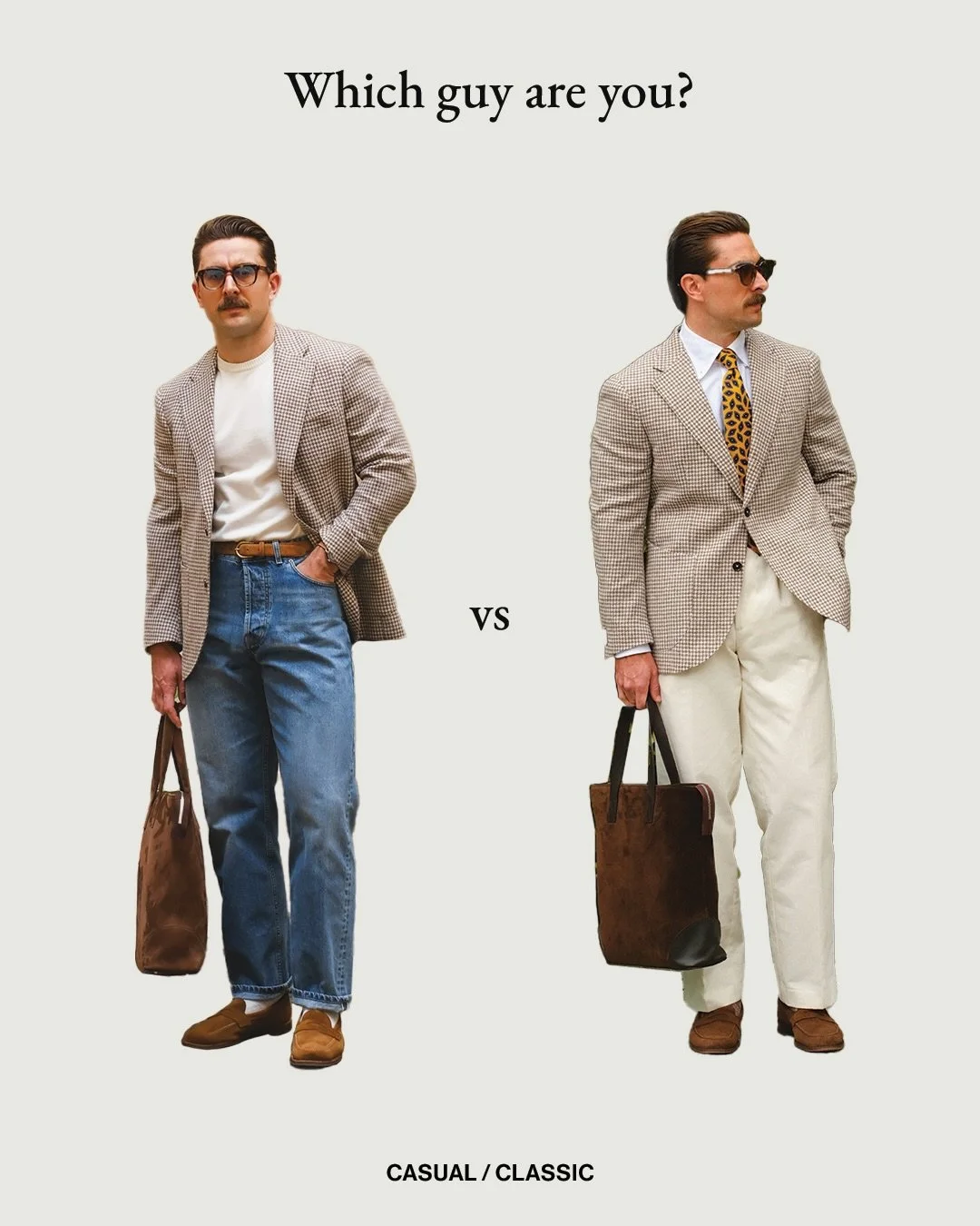 The same jacket, different vibe - Friday office edition.
Which guy are you?
.
.
.
.
.
#aldenshoes #aldenarmy #bergandberg #poszetka #classicmenswear