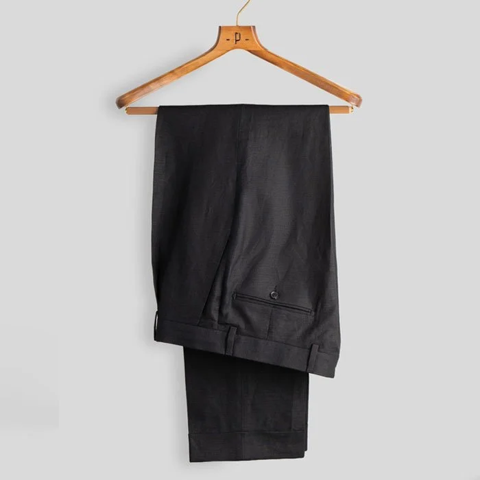 Poszetka Black Linen Trousers