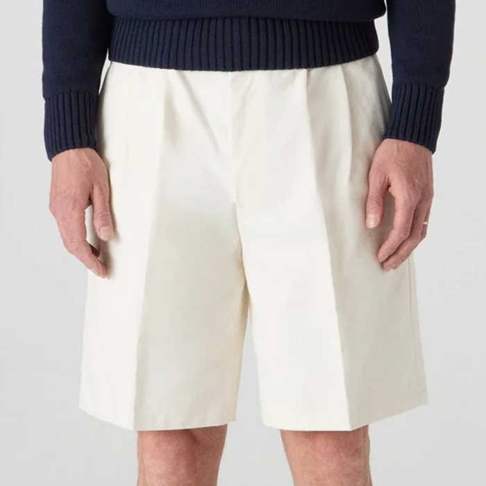 Berg &amp; Berg Antonello Cotton Shorts - Ecru