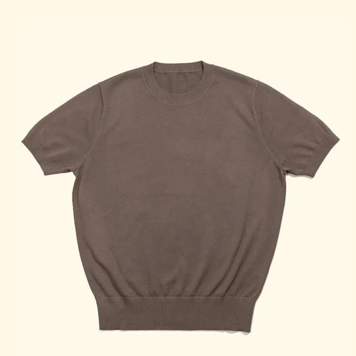 The Anthology Knitted T-Shirt - Fossil