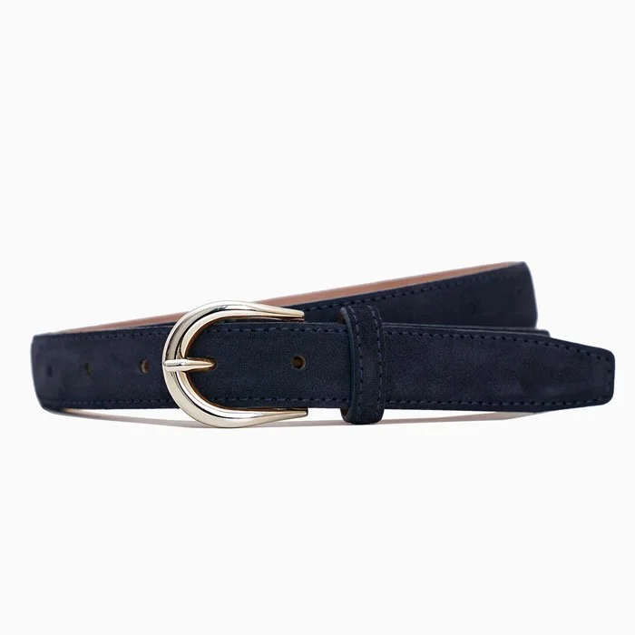 Sartolane Navy Suede 1 inch Belt