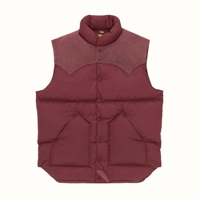 Fortela x Rocky Mountain Featherbed Down Vest Burgundy