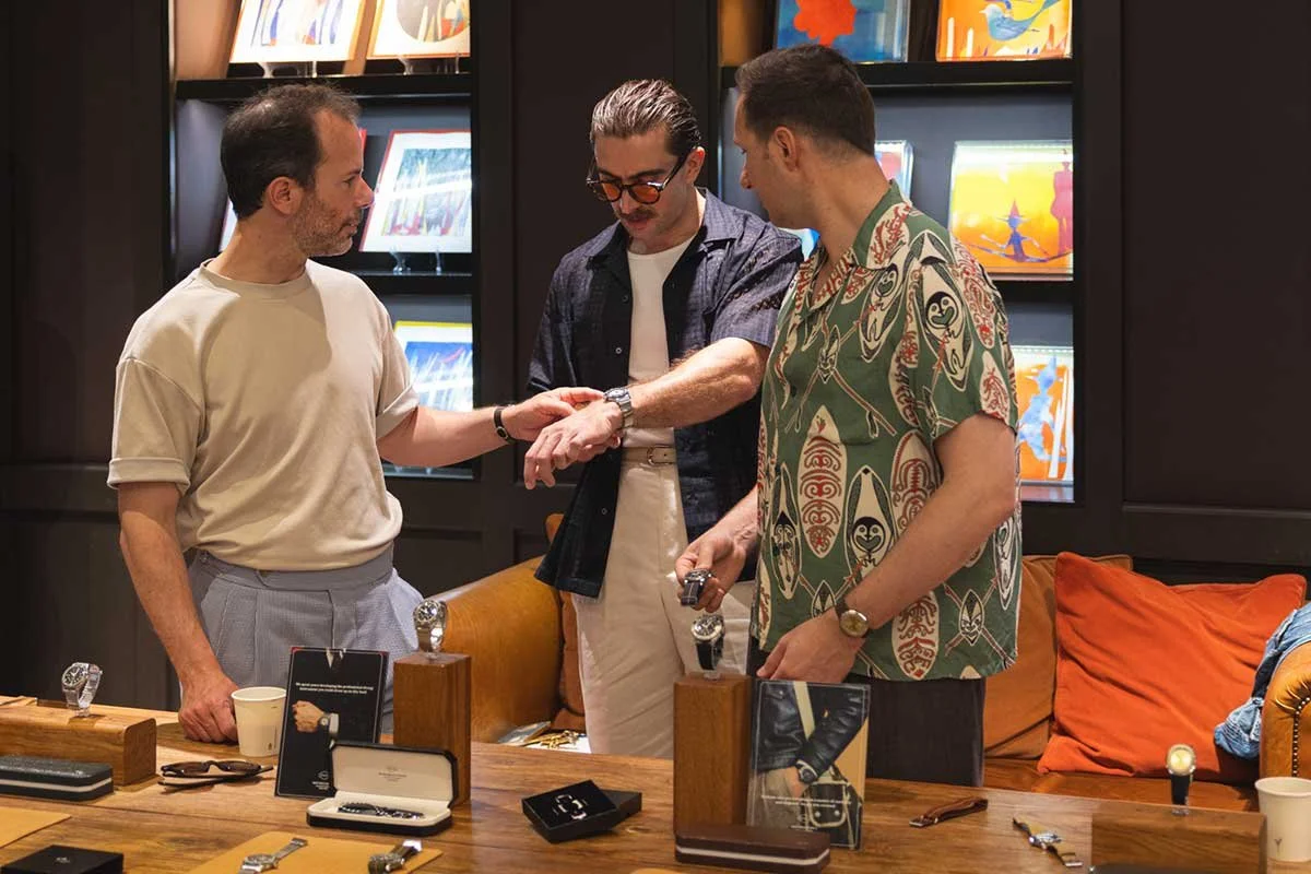 Serica watches working with Outfit Narrative