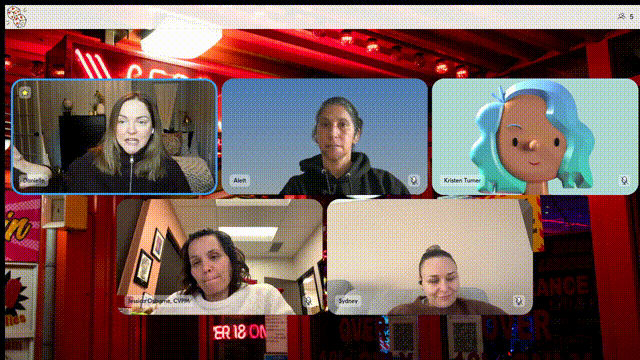 image of mastermind zoom call participants