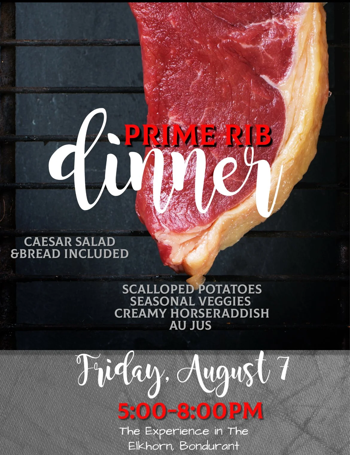 Prime Rib Night at the Elkhorn, The Experience Restaurant 