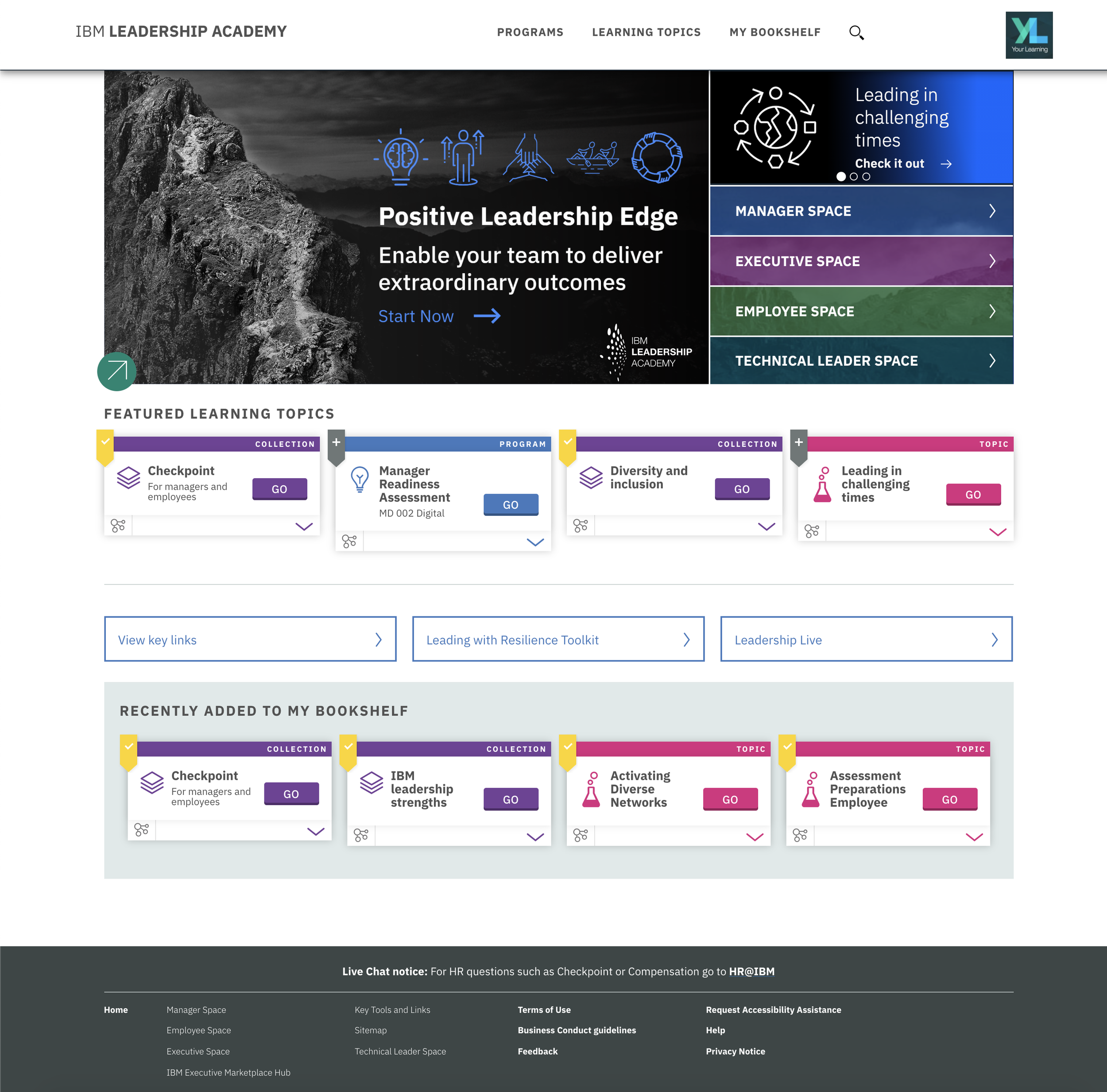 Original Leadership Academy homepage