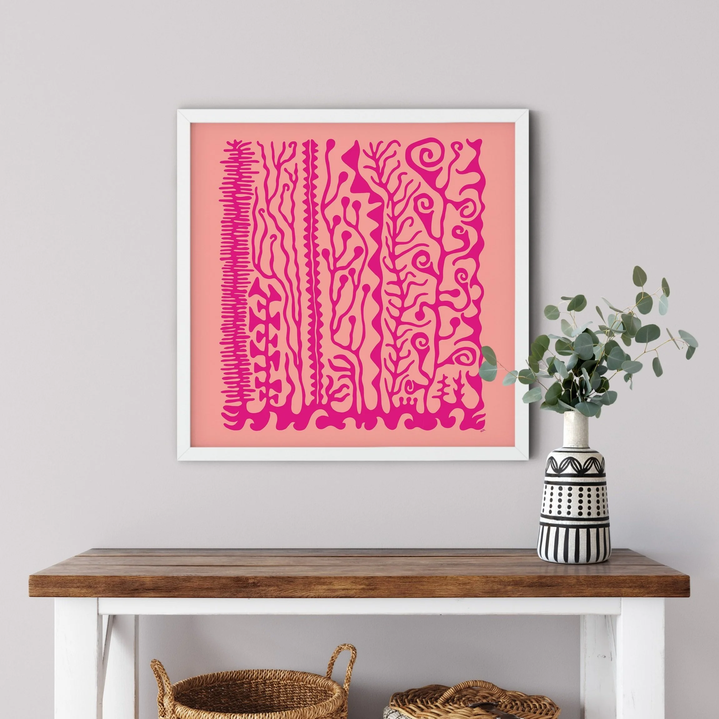 Thrive in fuchsia - art print — lush riot studio
