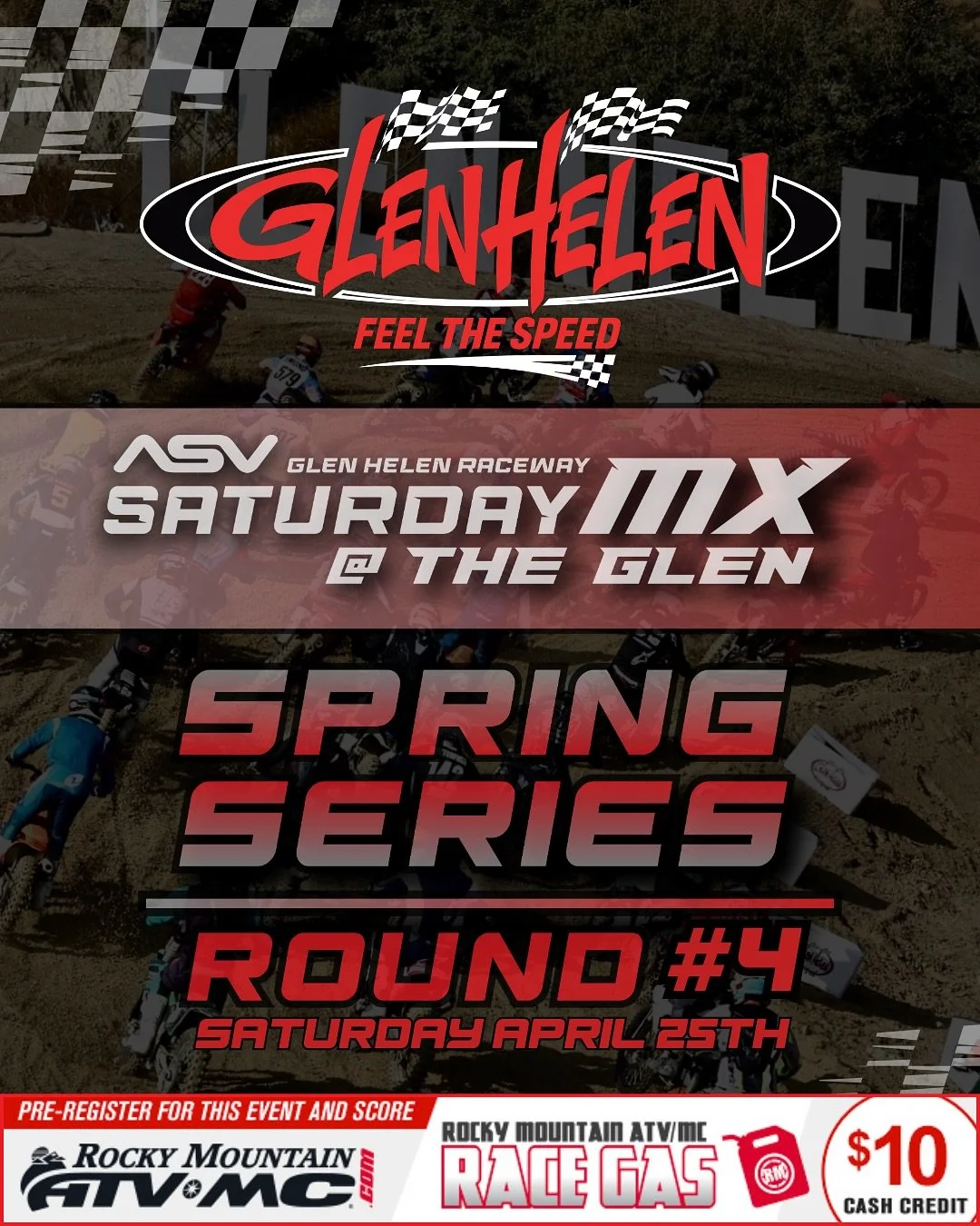 @asvinventions Sat MX @ The Glen &ndash; Round 4🔥

The Spring Series keeps rolling this Saturday, April 25th on the National Track!

Another full gate, all classes, and nonstop racing all day long&hellip; don&rsquo;t miss your shot at the podium.

P