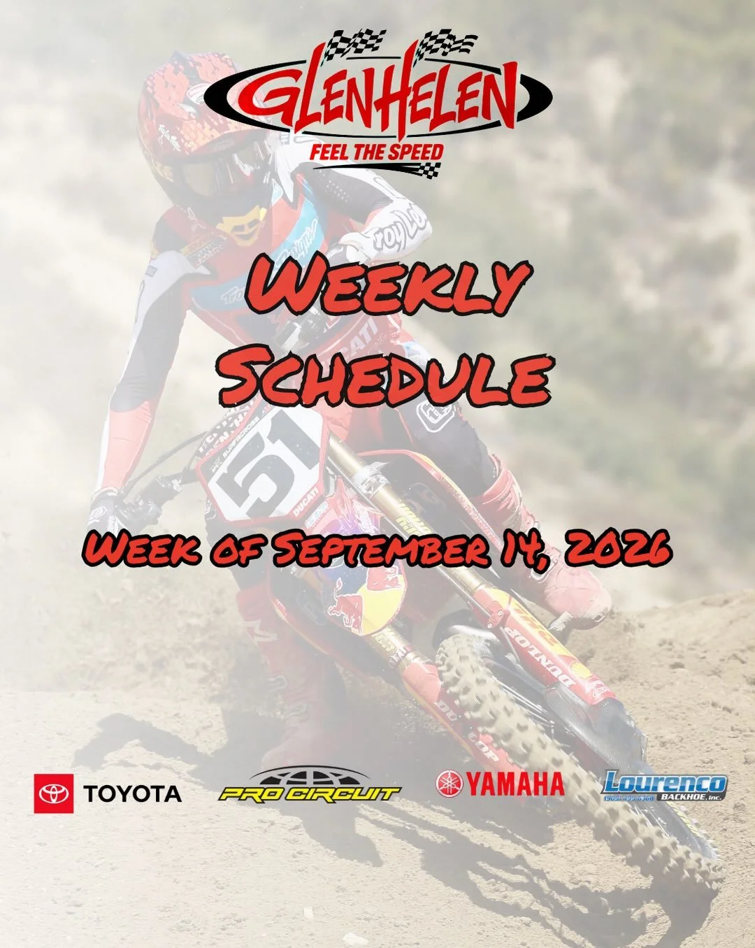 This week we&rsquo;ve got the return of AME Minicross and E-bike racing. Just in time for a touch of cooler temperatures as we look toward fall. 

&diams;️ Tuesday: Practice on all MX tracks &amp; the Truck Track
&spades;️ Thursday: Practice on all M