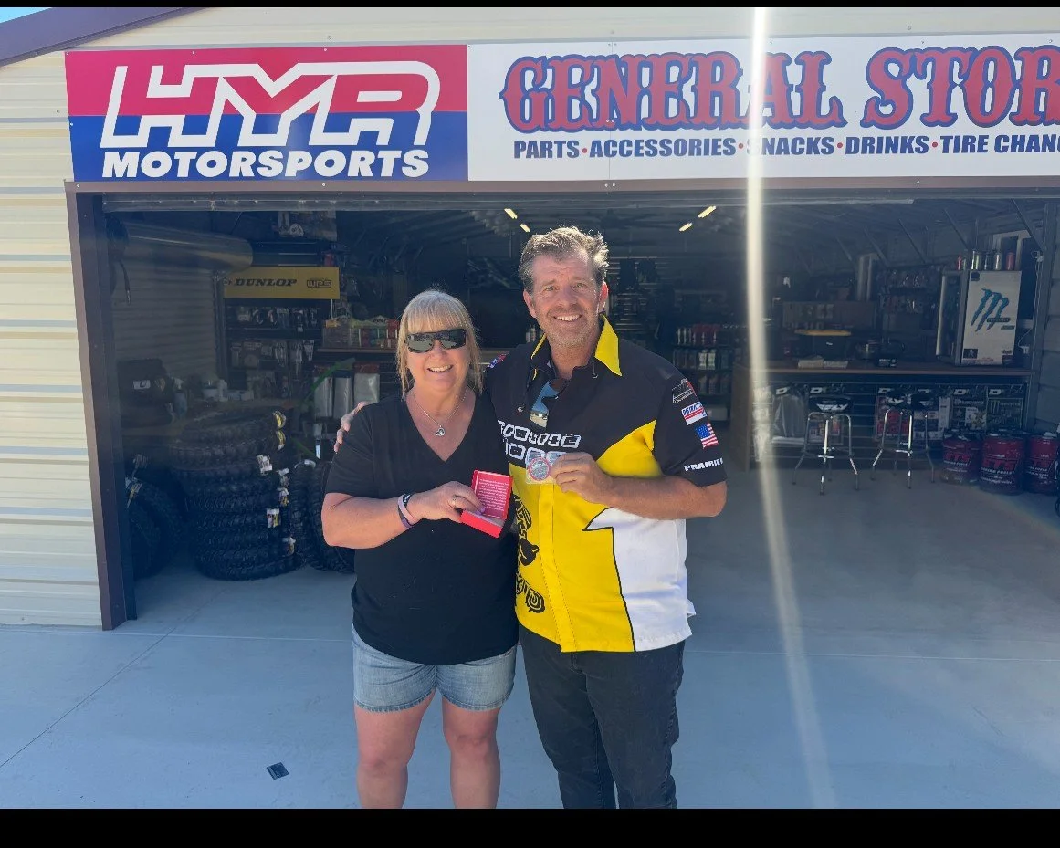 Craig Hunter receiving the Glen Helen Challenge Coin